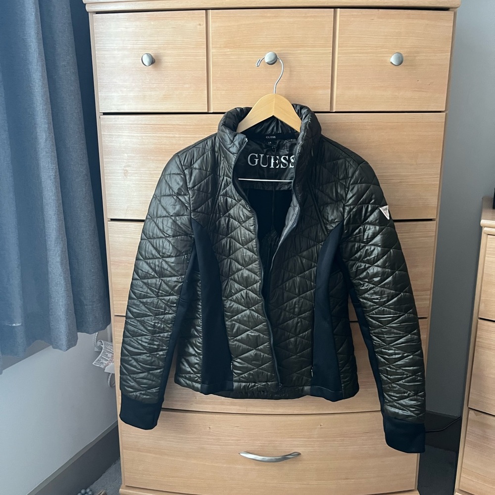 Black Guess puffer jacket